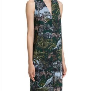 Bimba y Lola Dinosaur Print Maxi Dress / S